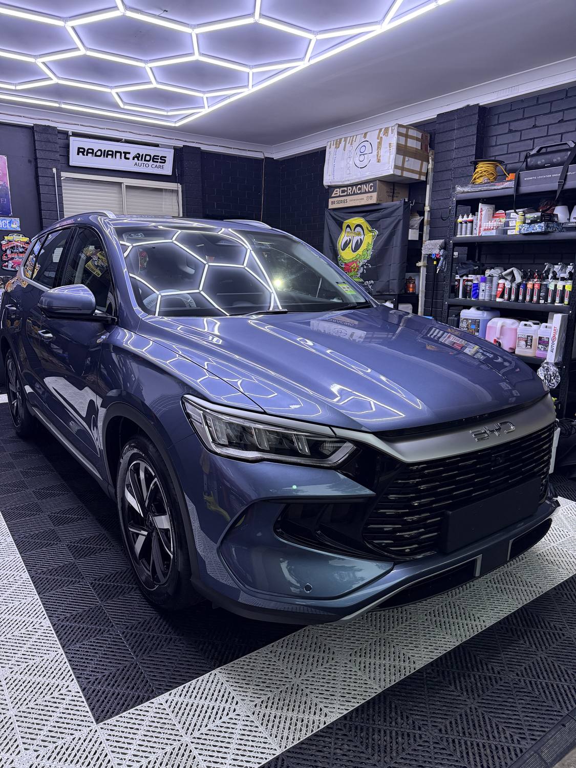 BYD Sealion after a full exterior detail