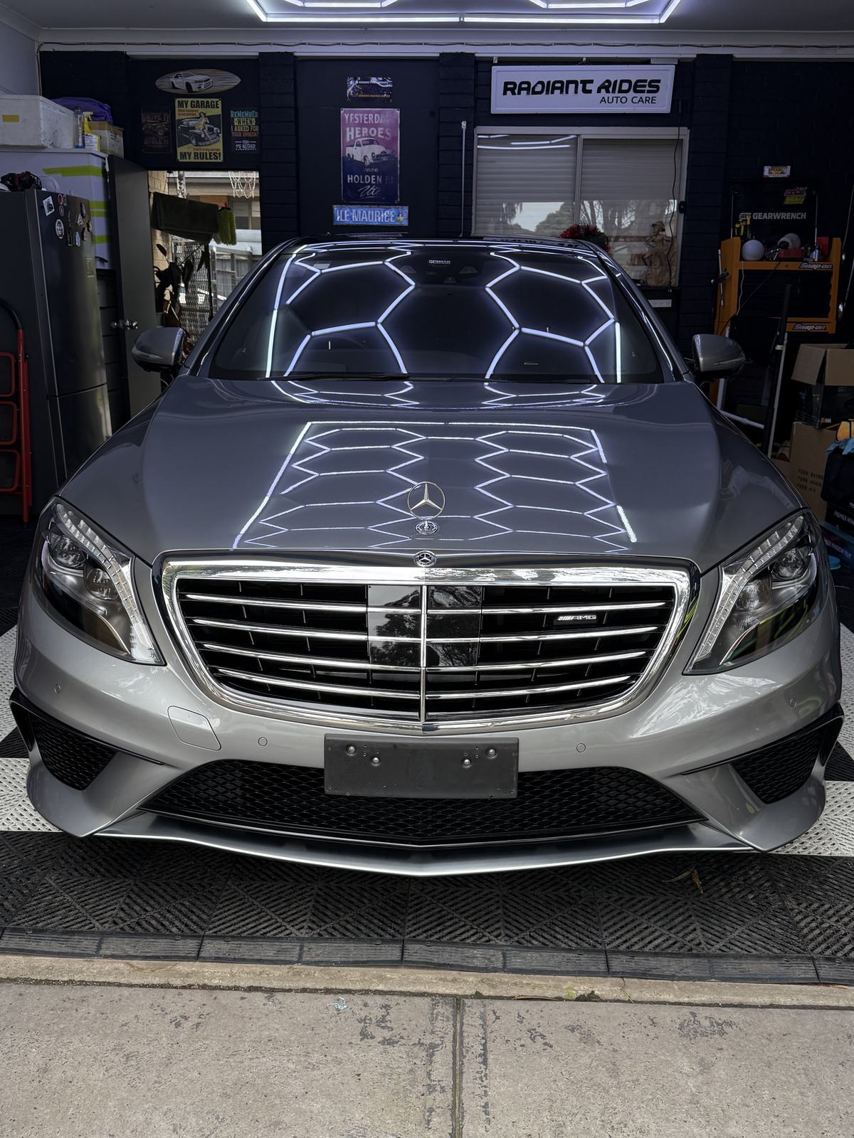 Mercedes-AMG S63 under the studio lights