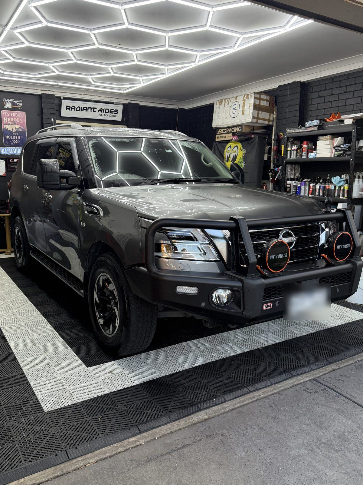 Nissan Patrol with tinted glass in the Cranbourne North studio